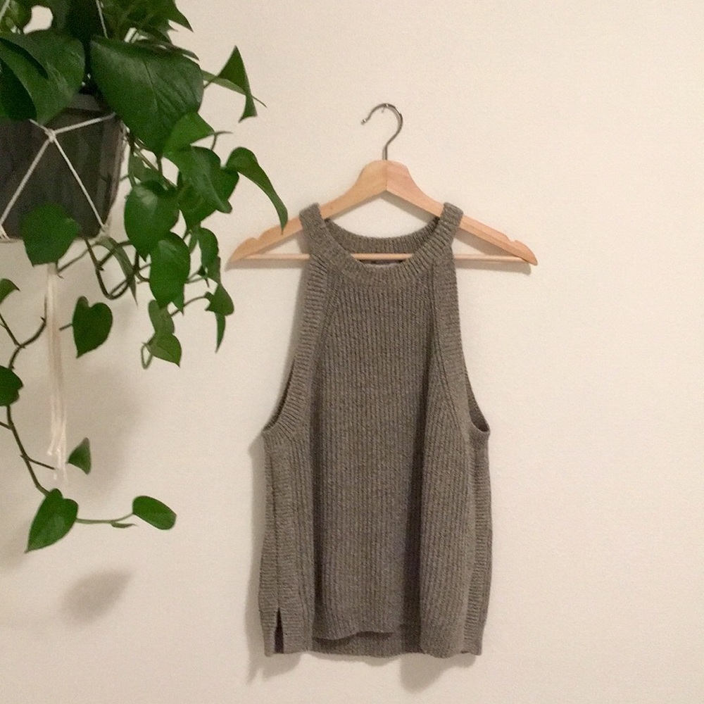 Madewell ‘Valley’ High Neck Sleeveless Sweater